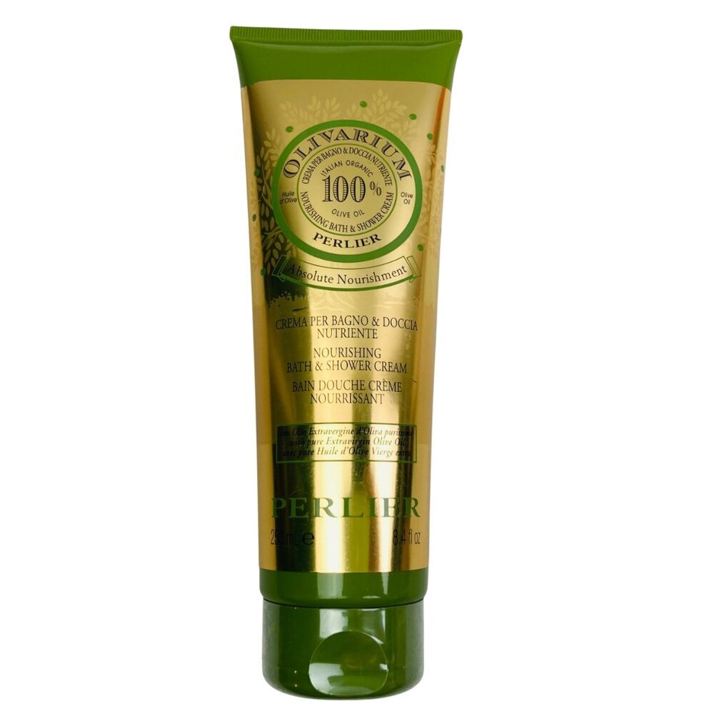 Perlier Olivarium 100% Organic Olive Oil Nourishing Bath & Shower Cream 8.4 oz